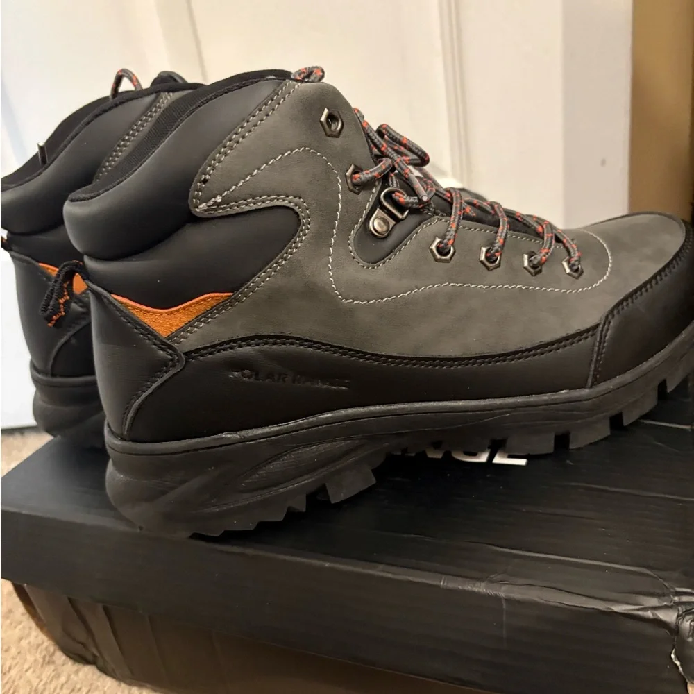 Polar Range Breton-01 Grey Hiking Boots Men’s US 11 New w/ Tags Rugged Trail